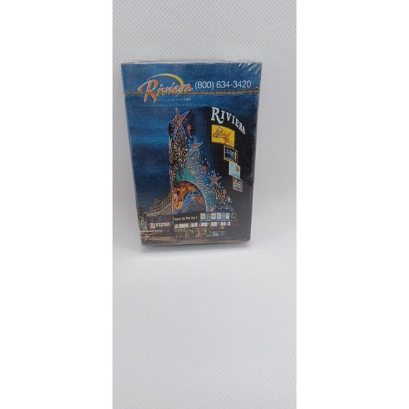 Vintage RIVIERA CASINO LAS VEGAS, NV. LOGO SEALED CARD DECK - Picture 1 of 2
